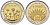 Аргентина 1 песо 2010 200 лет Аргентине - парк Эль-Палмар KM 156 биметалл UNC 4620-641