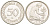 ФРГ 50 ПФЕННИГОВ 1975 G KM 109.2, J. 384 медно-никель 4401-1021