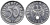 Германия 50 рейхспфеннигов 1939 F J. 372, KM 96 алюминий UNC 00-000-00