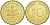 ФРГ 10 ПФЕННИГОВ 1981 F KM 108, J. 383 сталь плакированная латунью 219-536