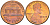 США 1 ЦЕНТ 1975 D, ЛИНКОЛЬН KM 201 медь цинк 188-165