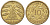 Германия 10 рентенпфеннигов 1924 A KM 33, J .309, Weege 8 алюминиевая бронза 4132-511