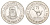 Аджман (ОАЭ) 7 1/2 риялов 1970 Дикая природа - Газель KM 7 серебро BU 00-902-20