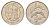 Исландия 5 крон 1981 дельфины KM 28 медно-никель 4691-356