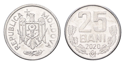 Молдавия (Молдова) 25 бань (бани) 2020 KM 3 алюминий UNC 4694-1116