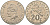 Французская Новая Каледония 20 франков 2007 три быка, (IEOM) KM 12a, Schoen 14a, Lec 115j медно-никель 81-1116