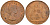 Великобритания 1 пенни 1966 Елизавета II (1952-2022) KM 897, Spink 4157 бронза 4112-746