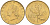Италия 20 лир 1996 R, дубовый лист KM 97.2 алюминиевая бронза  UNC  4594-1047