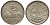 Гватемала 1/4 реала 1896 5 звезд, Испанское правление KM 162 серебро 116-851