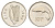 Ирландия 10 пенсов 1996 лосось KM 29 медно-никель UNC 4175-1026