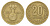 Колумбия 20 песо 1987 KM 271 алюминиевая бронза 4142-527