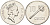Фиджи 10 центов 1992 Елизавета II (1952-), булава KM 52a никелированная сталь BUNC 92-657