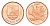 Кирибати 1 цент 1992 KM 1 бронза UNC 4613-127