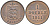 Гернси 1 дабл (дубль) 1911 KM 10 бронза 3851-1017