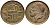 БЕЛЬГИЯ 50 САНТИМОВ 1955 BELGIQUE KM 144 бронза 4392-817