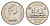 Канада 5 центов 1980 Елизавета II (1952-2022), бобр KM 60.2 никель UNC 4630-957