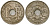 Франция 5 сантимов 1934 KM 875 медно-никель 4164-652