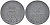 ДАНИЯ 2 ЭРЕ 1967 C; S, ФРЕДЕРИК IX (1947-1972) KM 840.2 цинк 87-1433