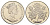 Гибралтар 1 крона 1996 Розы KM 373 медно-никель BU 11-173-23