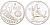 Испания 1 экю 1989 Похищения Европы X M23 серебро  PROOF   1082-1-65