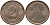 ГЕРМАНИЯ 2 РЕНТПФЕННИГА 1924 J J 307, KM 31 бронза UNC 66-722