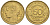 ФРАНЦИЯ 50 САНТИМОВ 1932 ТИП MORLON, OPEN 9, С ЯГОДОЙ KM 894.1, LE FRANC 192.7 алюминиевая бронза 44-726