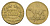Германия игровой жетон с изображением собаки XIX век диаметр 19 мм, вес 0,7 гр латунь 4679-1043