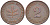ФРГ 2 ПФЕННИГА 1950 J KM 106, J. 381 бронза 3955-614