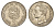 Венесуэла 1 боливар 1990 Симон Боливар, толстый шрифт Y 52a.2 сталь плакированная никелем 4591-1052