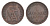 Ангальт-Бернбург 1 пфенниг 1862 A, Александр Карл (1834-1863) KM 96, AKS 28, J. 67 медь 4625-119