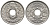 Франция 25 сантимов 1921 тип Lindauer KM 867а, Le Franc 171.5 медно-никель UNC 4128-215