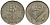 Малайзия 20 сенов 1991 цветок KM 52 медно-никель 4167-315