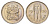 Родезия 2 1/2 цента 1970 год-тип KM 11 медно-никель UNC 4659-244