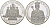 Австрия 100 шиллингов 1991 Рудольф I KM 3001 серебро PROOF 1087-6-42