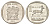 ЮАР 1 ранд 1997 KM 164 медь плакированная никелем aUNC 4627-324