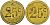 Франция 25†сантимов XIX-XX век ресторанный жетон латунь 4166-1054
