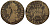 Ирландия 1/2 крона 1689 Джеймс I (1685-1691) бронза 441-335