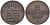 САКСОНИЯ 2 ПФЕННИГА 1855 F KM 1185 медь 100-332