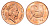 Фиджи 2 цента 1995 KM 50a цинк плакированный медью UNC 4697-715