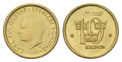 Швеция 10 крон 2003 Карл XVI Густав (1973-) KM 895 нордик 4642-625