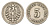 Германия 5 пфеннигов 1876 F, Вильгельм I (1871-1888) KM 3, J. 3 медно-никель 4164-329