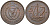 Кипр 5 милсов 1963 парусник KM 39 бронза 4571-1015