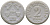 Биттерфельд 2 марки 1921  Men05 2923.4 фарфор    1085-10-21