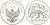Индонезия 2000 рупий 1974 Яванский тигр, тираж 18000 экз. KM 39а серебро PROOF 1095-6-63