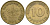 ФРГ 10 пфеннигов 1949 D KM 103 сталь плакированная латунью 4571-527
