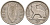 Ирландия 3 пенса 1943 заяц KM 12а медно-никель 92-222