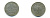 ФРГ 1 МАРКА 1964 D KM 110 медно-никель 54-2345