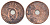 Дания 2 эре 1937 N, Кристиан X (1912-1947) KM 827 бронза 4701-856