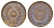 Парагвай 2 сентесимо 1870 год-тип, SHAW KM 3 медь 1519-1222
