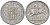 Испания 10 сентимо 1945 всадник KM 766 алюминий 4116-1053